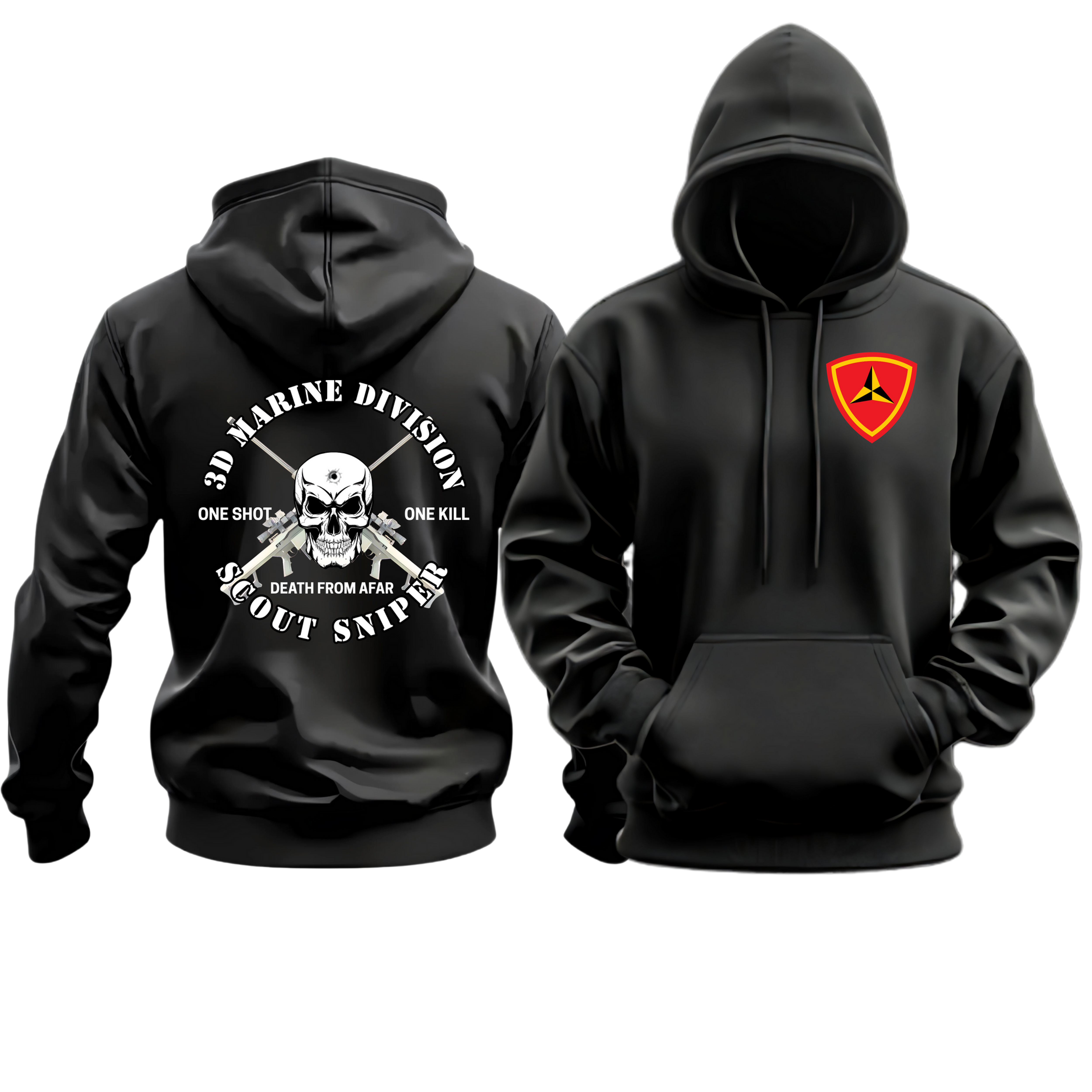 Scout Sniper Platoon (STA PLT/3D Mar Div), 3D MAR DIV, Marine Corps Hoodie
