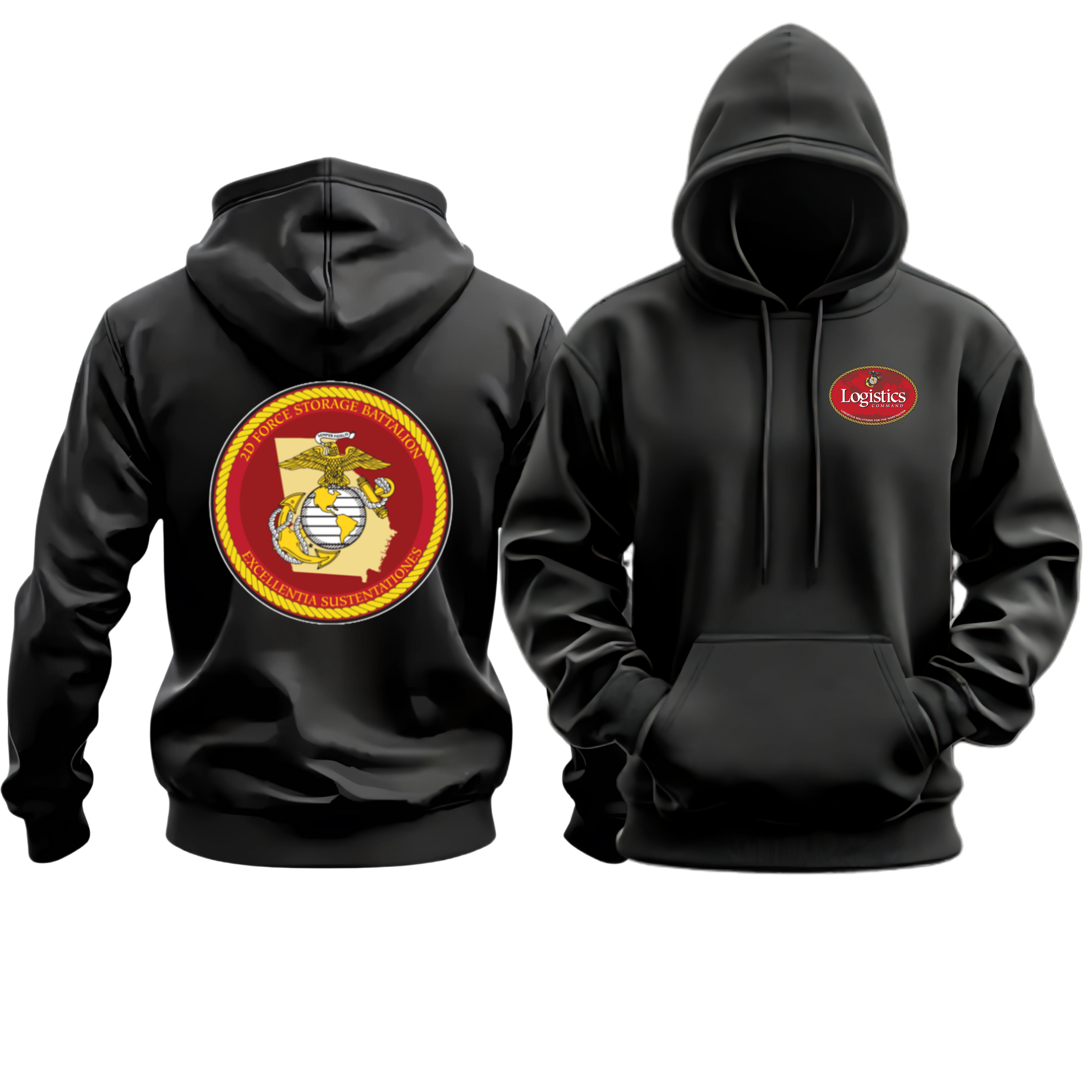 2D FSB (2d Force Storage Battalion), LOGCOM, Marine Corps Hoodie
