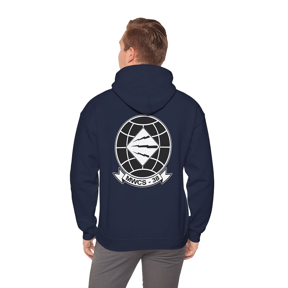 Thumbnail: MWCS-38 (MARINE WING COMMUNICATIONS SQUADRON 38), 3RD MAW, MARINE CORPS HOODIE