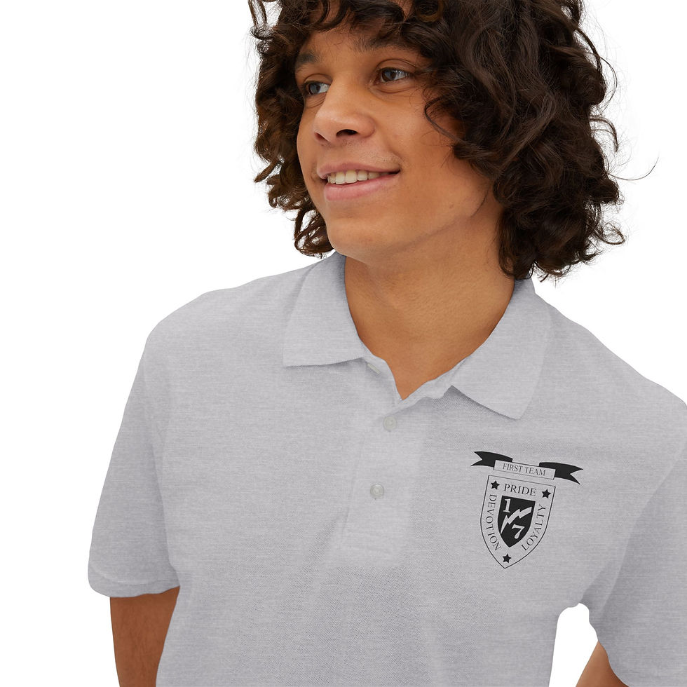 Thumbnail: 1/7 (1st Battalion 7th Marines / 1st Bn 7th Mar), USMC, Men's Piqué Polo