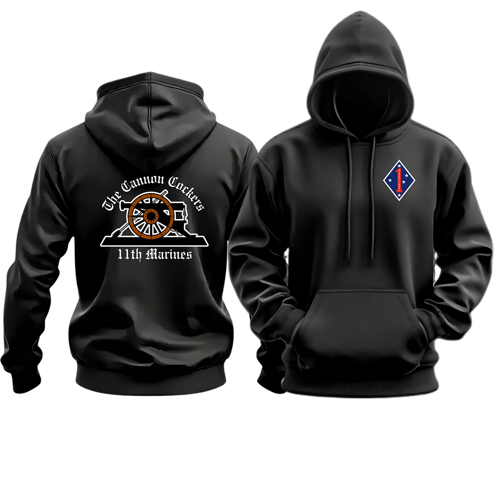 11TH MARINE REGIMENT ALT (11TH MARINES), 1ST MAR DIV, MARINE CORPS HOODIE