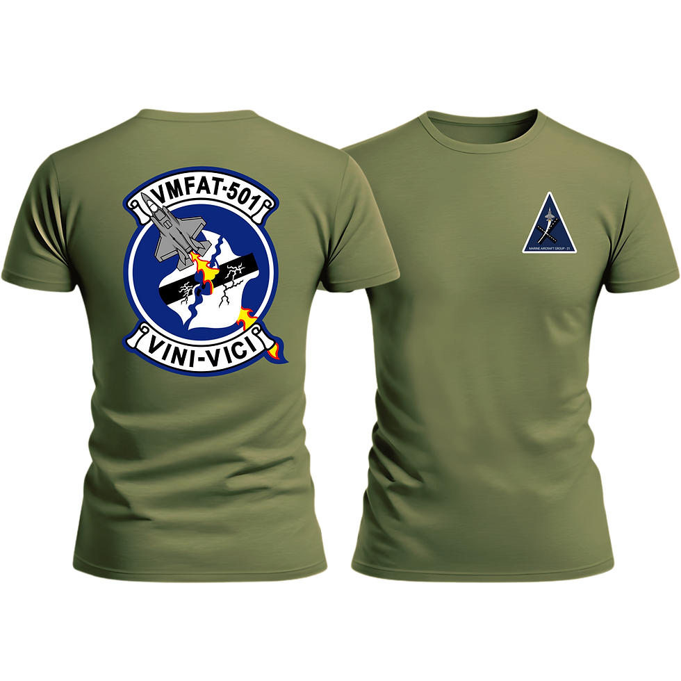 Thumbnail: VMFAT-501 (Marine Fighter Attack Trng Sqdn 501) MAG-31 New, Marine Corps T-Shirt