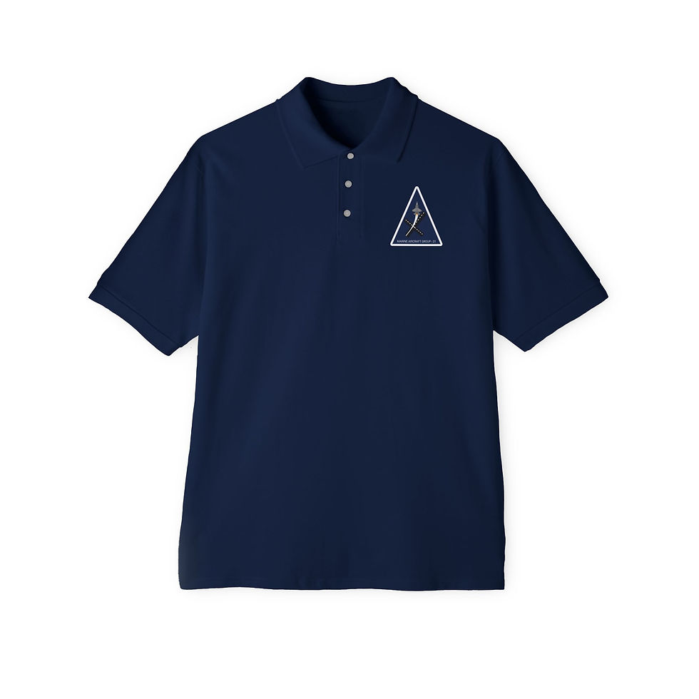 Thumbnail: MAG-31 (Marine Aircraft Group 31 New), USMC, Men's Piqué Polo