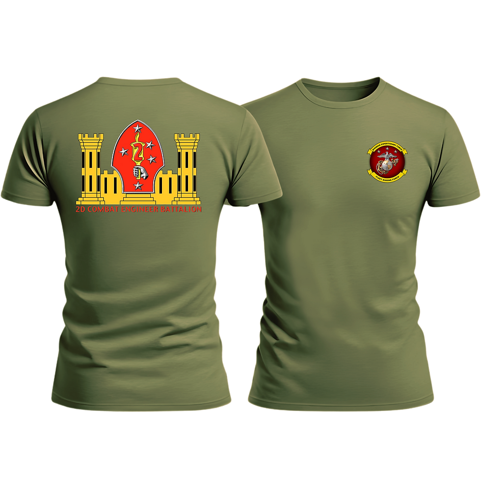 Thumbnail: 2D CEB, II MEF, Marine Corps T-Shirt 