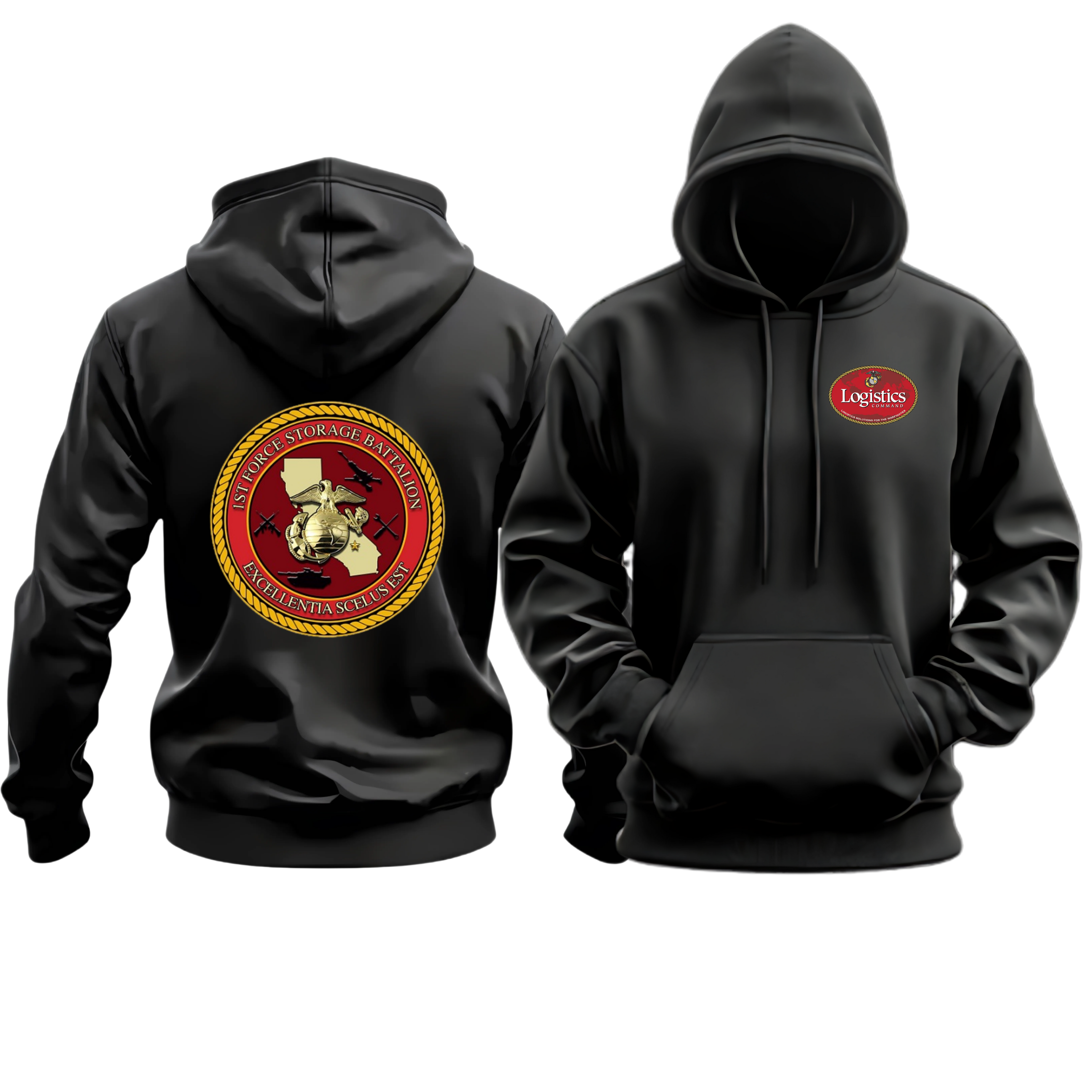 1ST FSB (1st Force Storage Battalion), LOGCOM, Marine Corps Hoodie