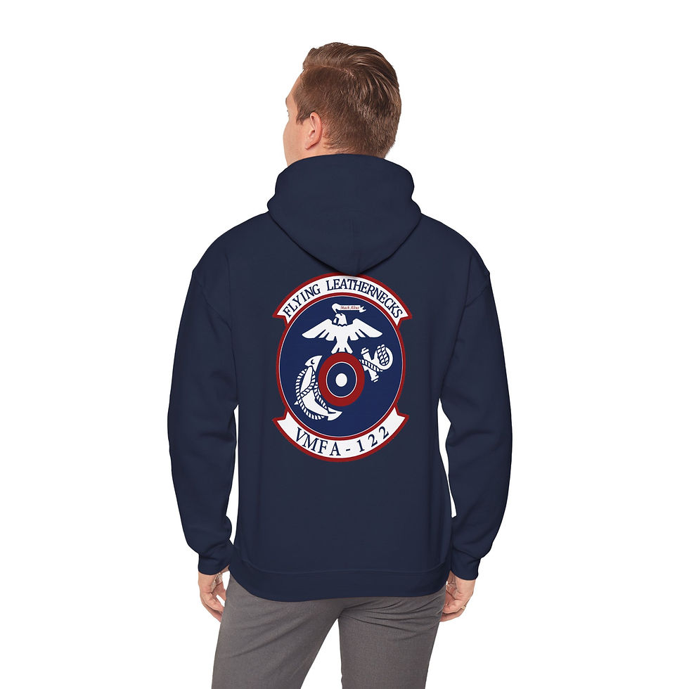 Thumbnail: VMFA-122 (MARINE FIGHTER ATTACK SQUADRON 122), 3RD MAW, MARINE CORPS HOODIE