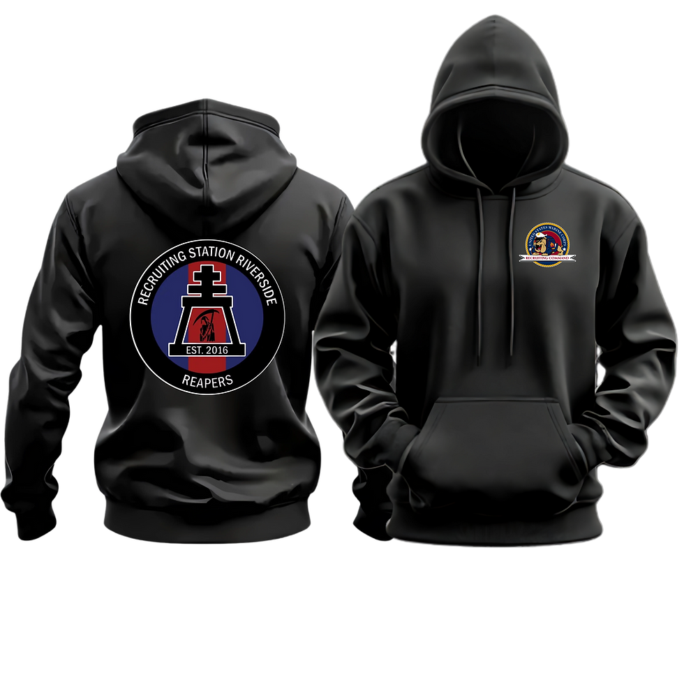 RS RIVERSIDE (Recruiting Station Riverside, CA), MCRC, Marine Corps Hoodie