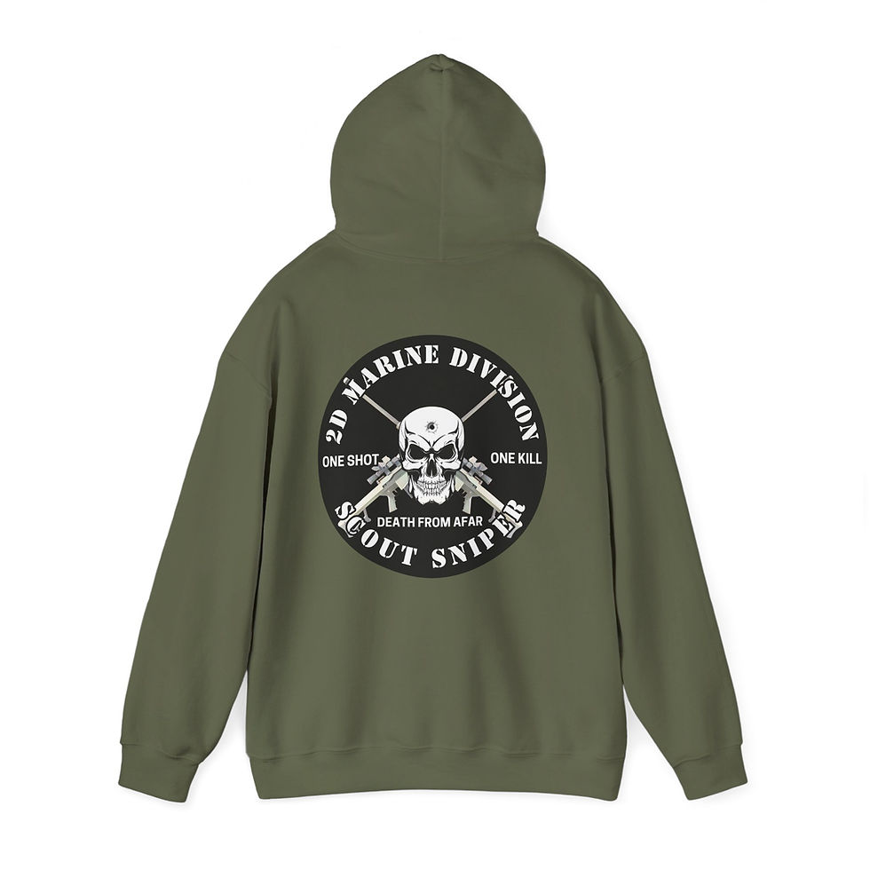 Thumbnail: Scout Sniper Platoon (STA PLT/2D Mar Div), Scout Snipers, Marine Corps Hoodie