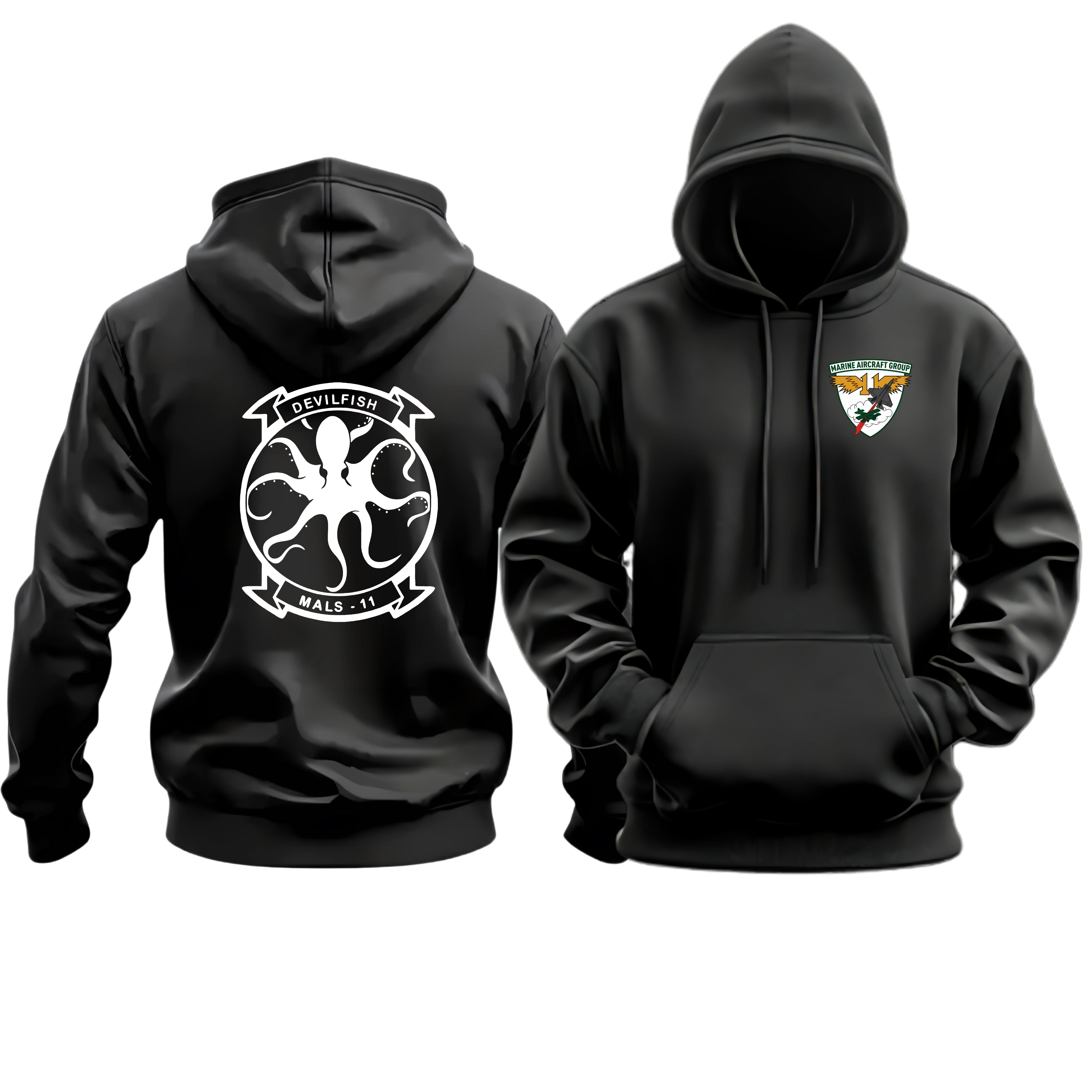 MALS-11 (MARINE AVIATION LOGISTICS SQUADRON 11), MAG-11, MARINE CORPS HOODIE