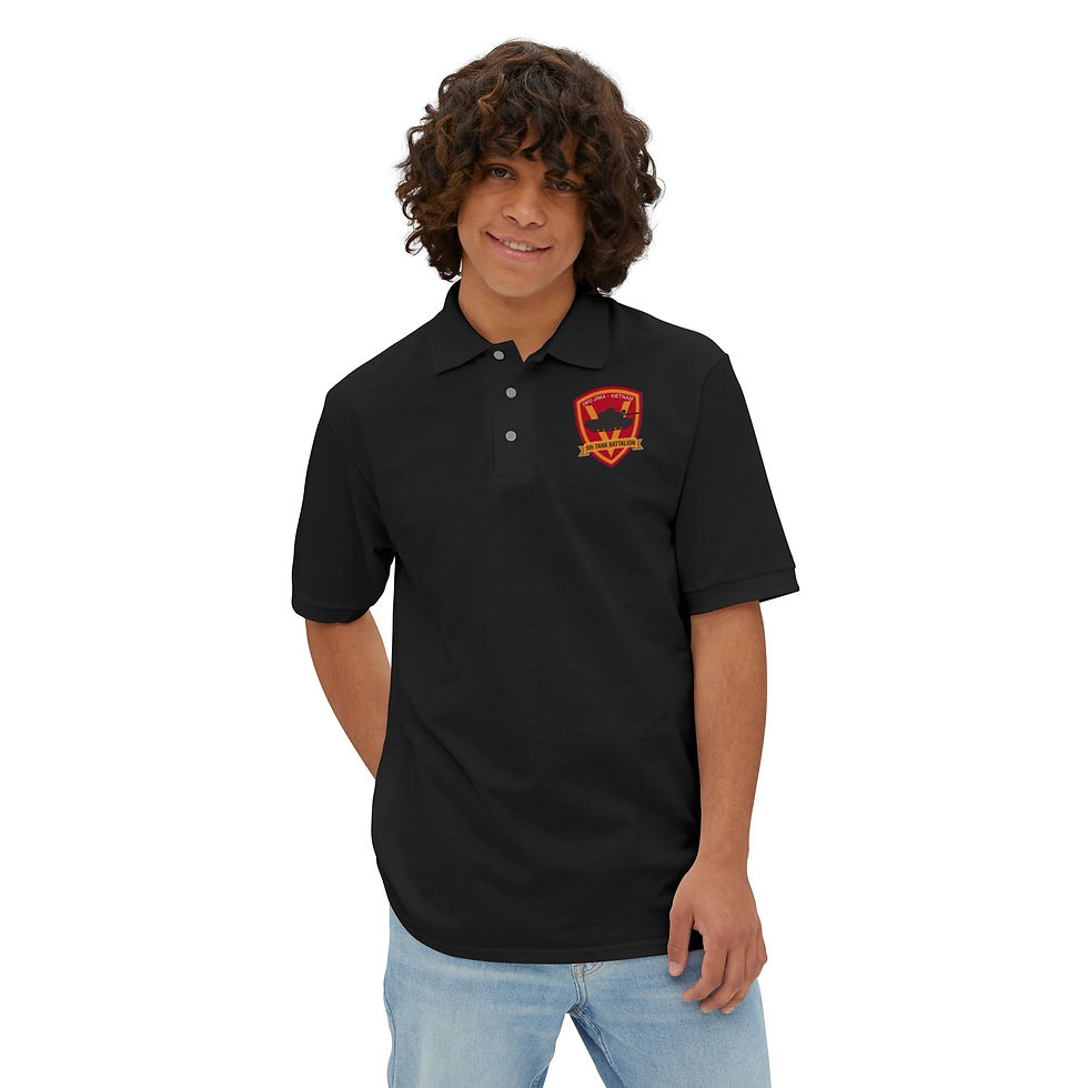 Thumbnail: 5TH TANKS (5th Tank Battalion), USMC, Men's Piqué Polo