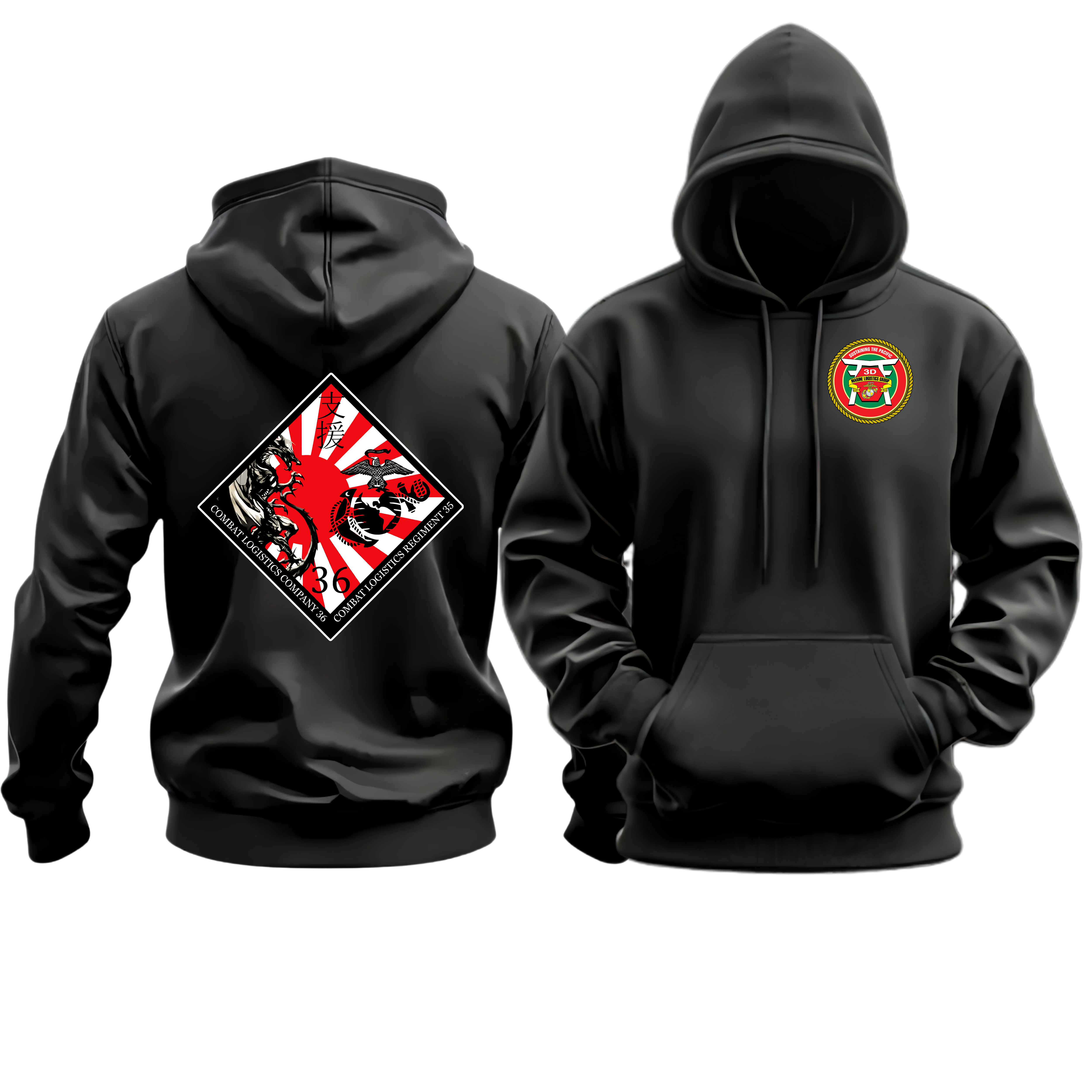 CLC-36 (Combat Logistics Company 36), 3D MLG, Marine Corps Hoodie