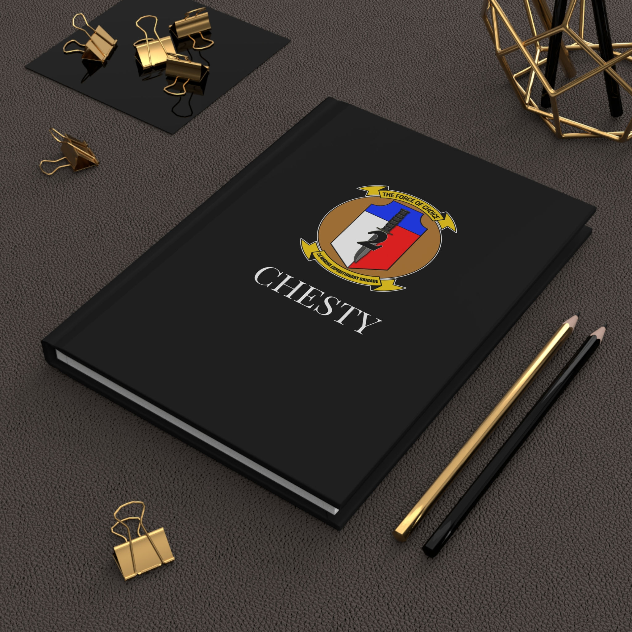 2D MEB (2d Marine Expeditionary Brigade), Personalizable Hardcover Journal Matte