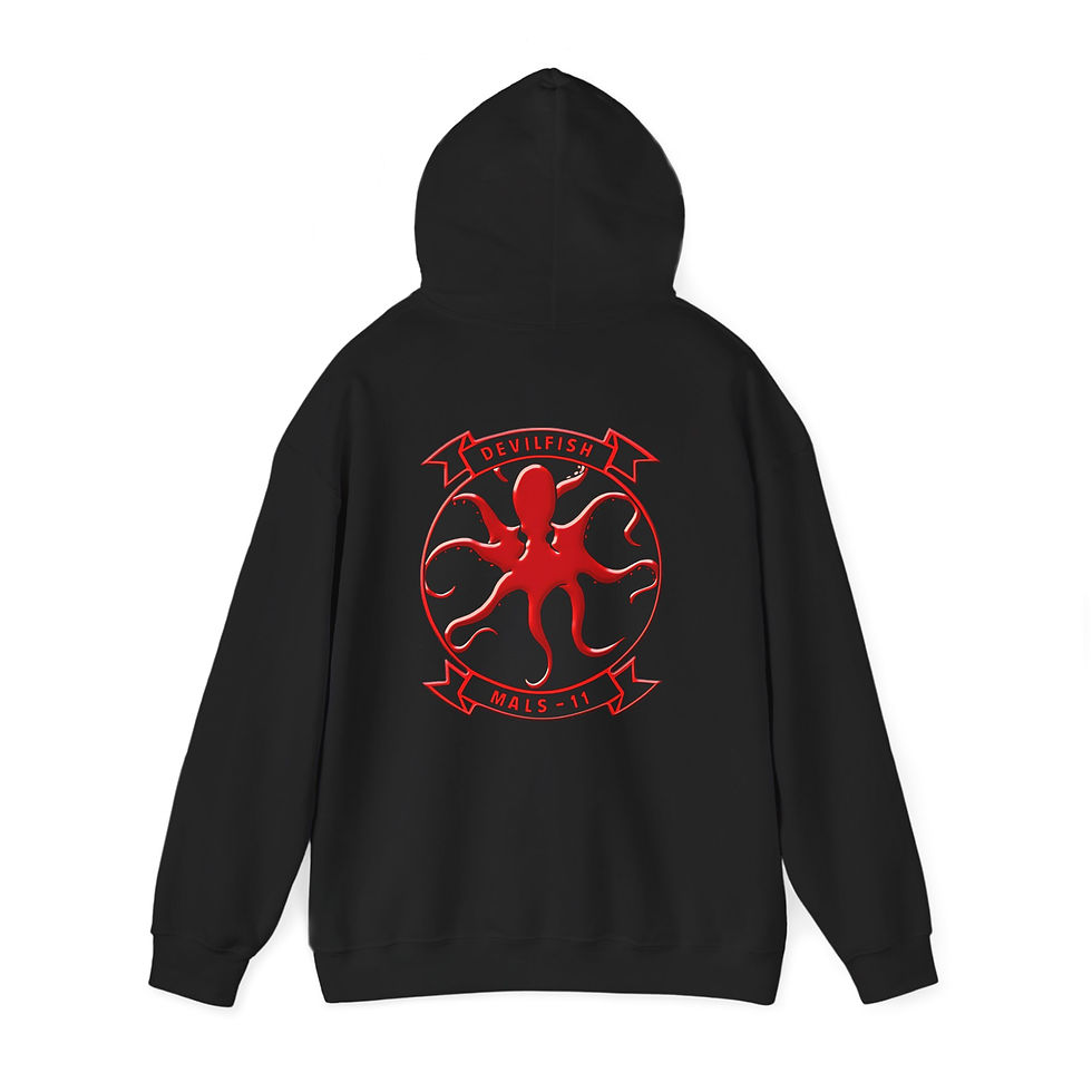Thumbnail: MALS-11 (MARINE AVIATION LOGISTICS SQUADRON 11), SGTMAJ, MARINE CORPS HOODIE