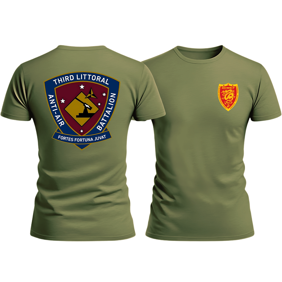 3D LITTORAL ANTI-AIR BN, III MEF, Marine Corps T-Shirt