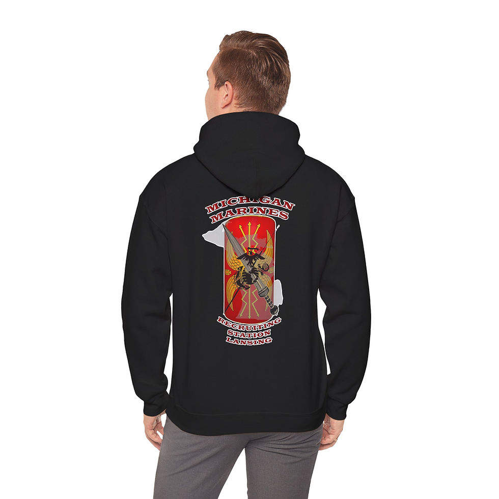 Thumbnail: RS LANSING (Recruiting Station Lansing, MI), 4TH MCD, Marine Corps Hoodie