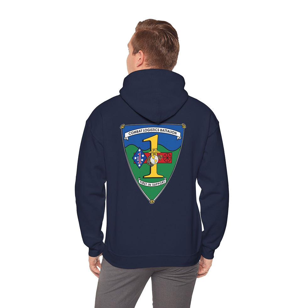 Thumbnail: CLB-1 (COMBAT LOGISTICS BATTALION 1), CLR-1, MARINE CORPS HOODIE