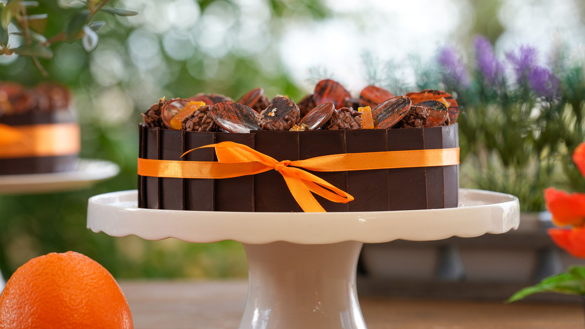 עוגת שוקו פרג תפוז - 20 ס"מ