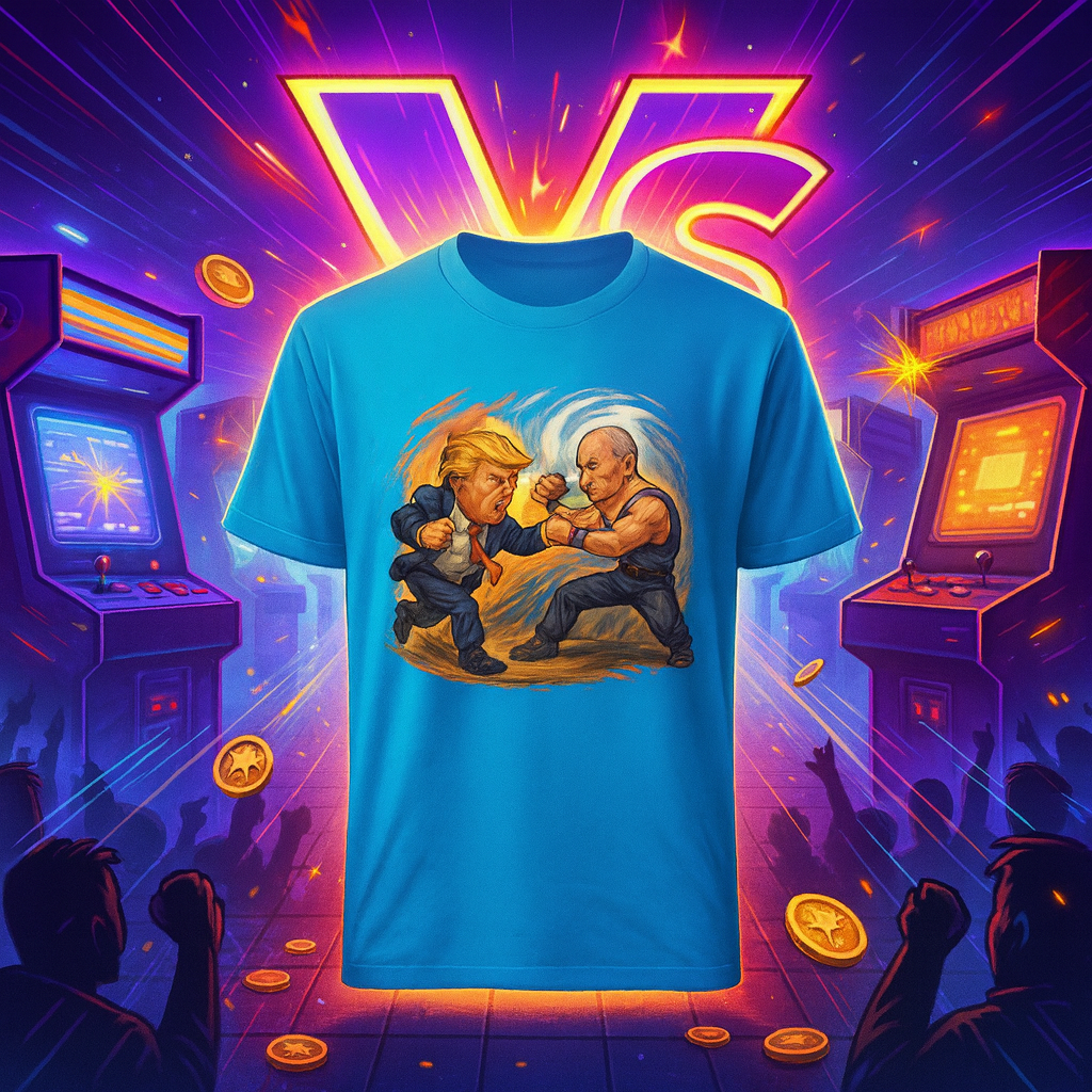 Trump vs Putin Retro Arcade T-Shirt