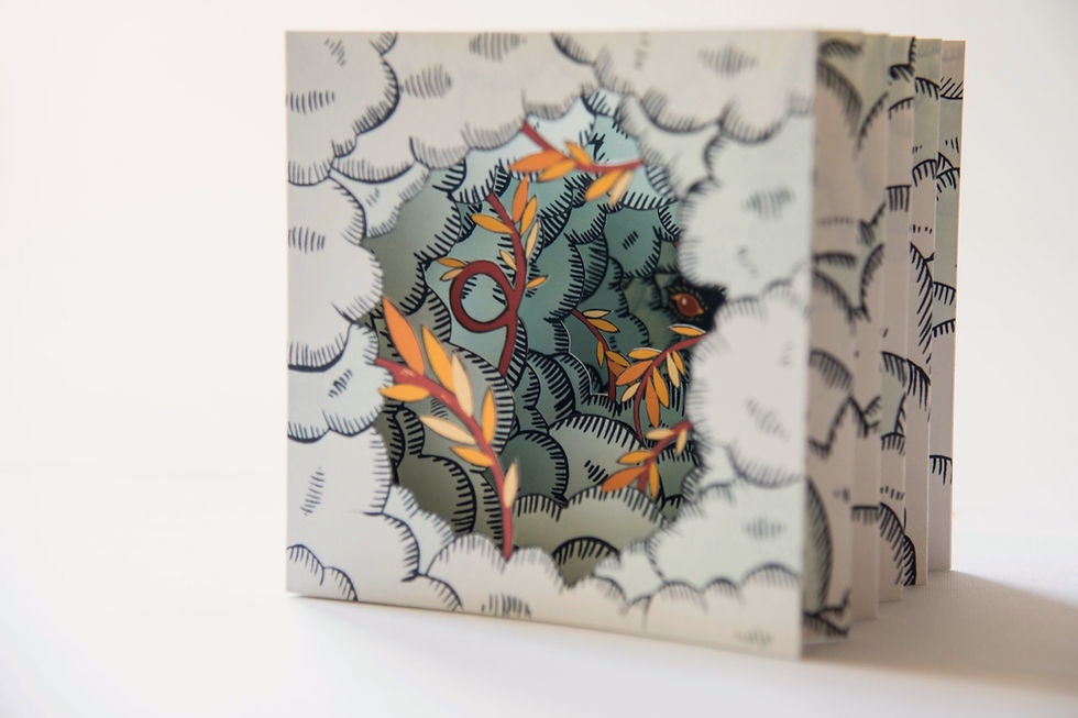 In the clouds - Tunnel book
