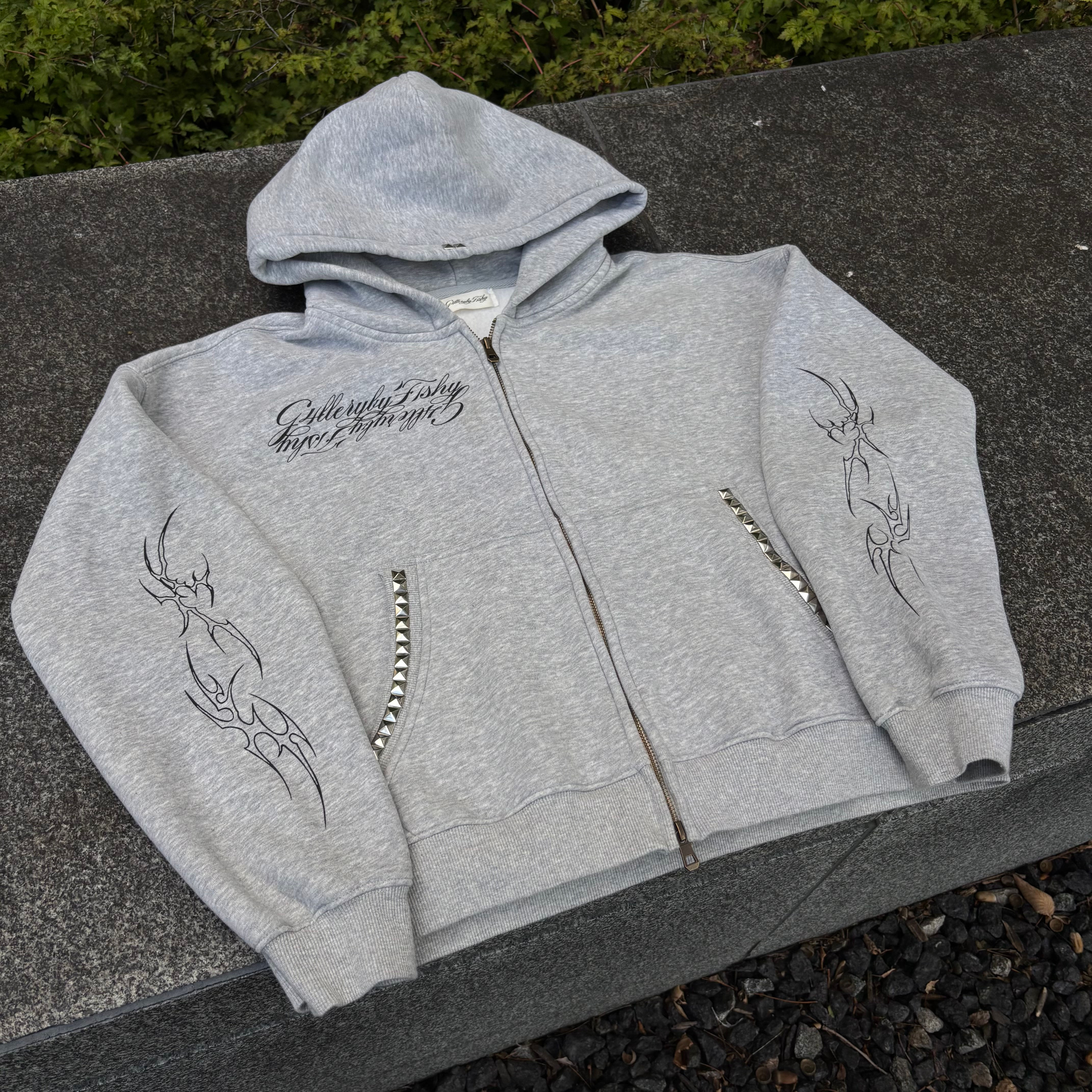 “G4LLERY” Zip up hoodie
