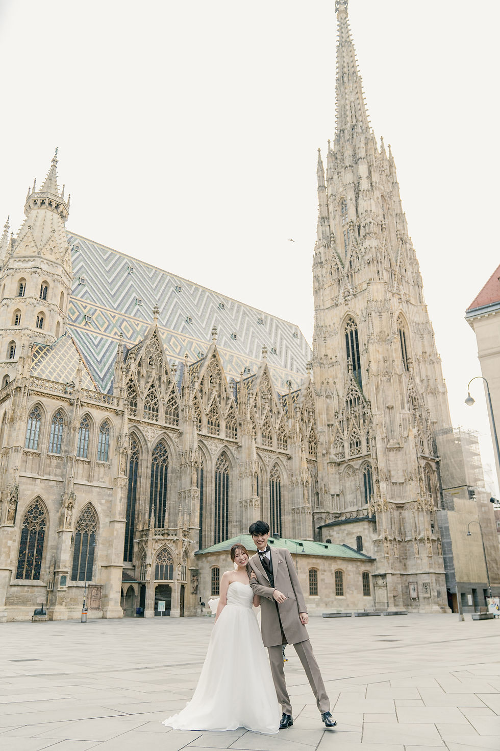 シュテファン大聖堂横にて撮影。