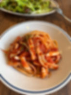 イカのトマトソースパスタ