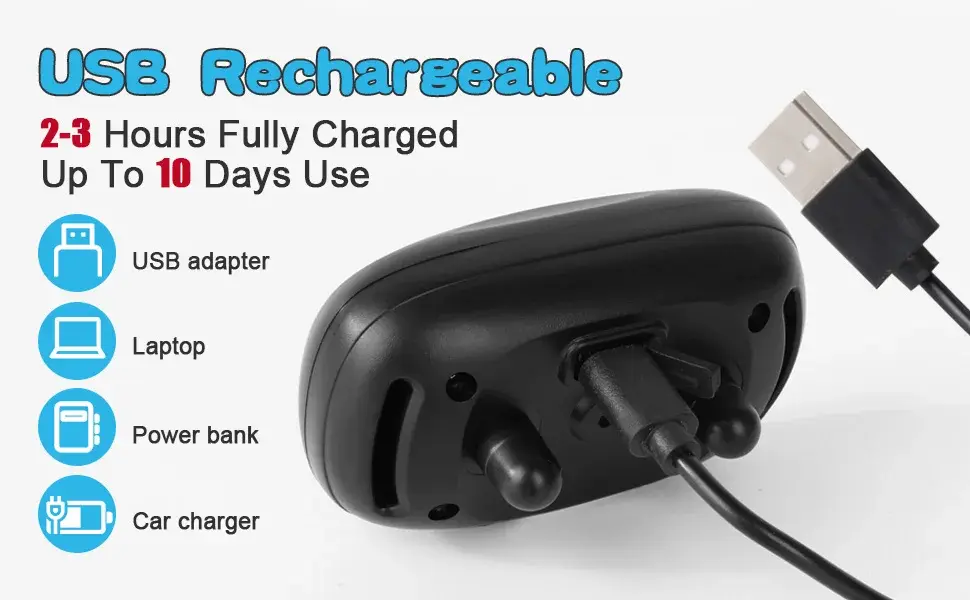 Thumbnail: Pet Dog Anti Barking Device USB Rechargeable Dogs Training Collar Ultrasonic Sto