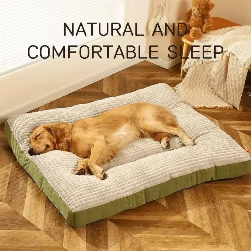 Thumbnail: Big Dog Mat Corduroy Pad for Medium Large Dogs Oversize Pet Sleeping Bed Big Thi