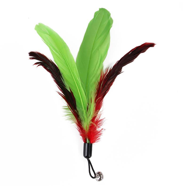 Thumbnail: 11pcs Replacement Cat Feather Toy Set Feather Replacement Head Retractable Cat S