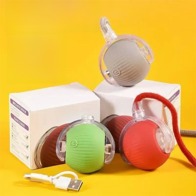 Thumbnail: New Dog Interactive Ball Toy,Automatic Rolling Dog Ball Rechargeable,Smart Puppy