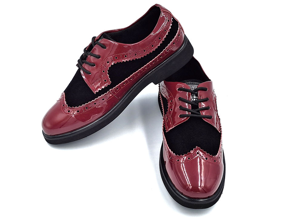サムネイル： NJ-206 “ELEFUNK” LONG-WING-TIP BROGUE SHOES (Burgundy)