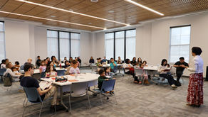 CCST Pre-Competition Workshop for the 2026 National Chinese Poetry Recitation Contest at Pineville Library, featuring students and families.