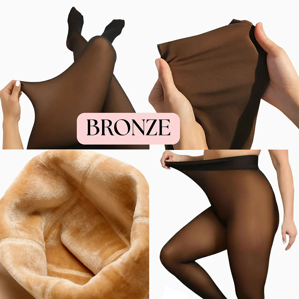 Thumbnail: Thermal Fleece Lined Tights Women One Seam Warm Sheer Pantyhose Fake Translucent