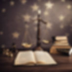 A lawyer's desk with the scales of justice and stars..jpg