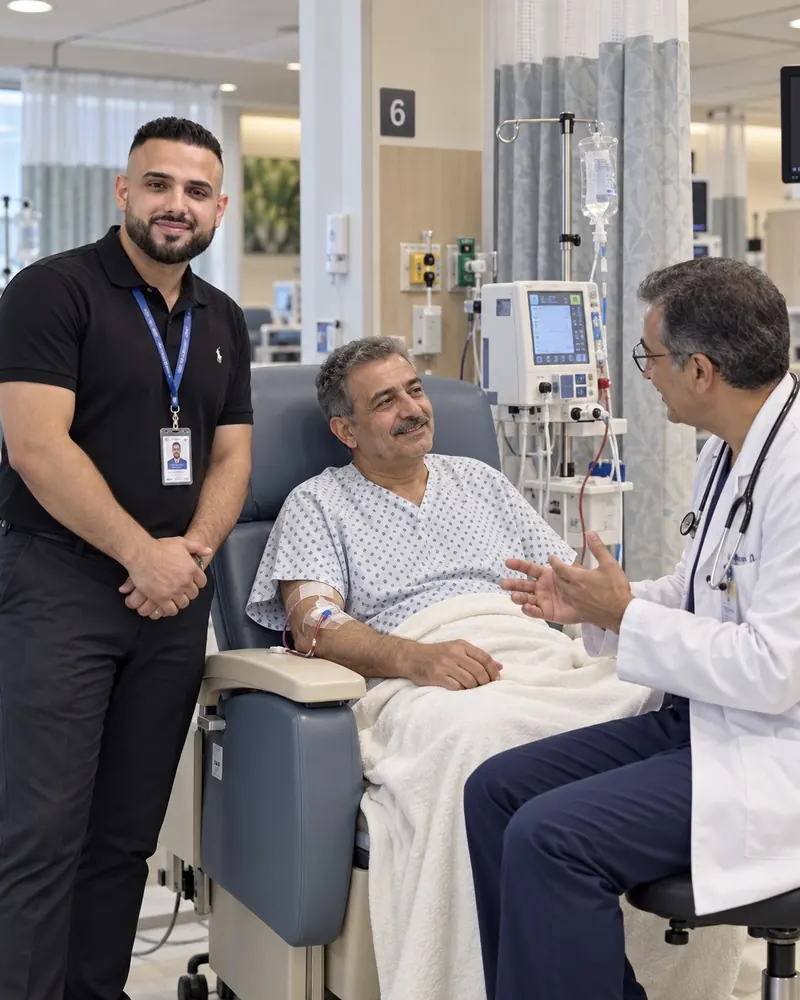 مناقشة التفاصيل مع الطبيب
