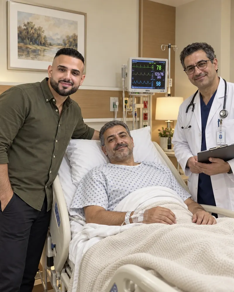متابعة داخل غرفة المستشفى