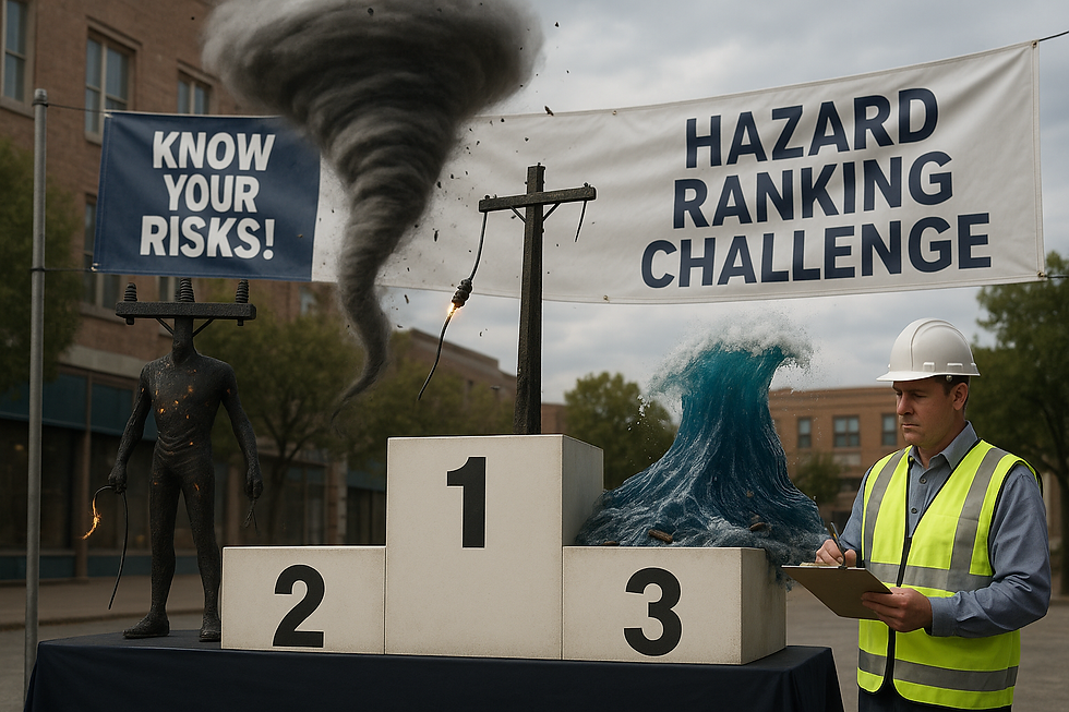 What are your top 3 hazards for your household or organization?