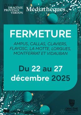 FERMETURE EXCEPTIONNELLE DE LA MEDIATHEQUE ET ESPACE TOURISME D'AMPUS