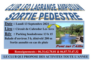 SORTIE PEDESTRE - CLUB LEO LAGRANGE AMPUSAN