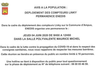 Permanence ENEDIS, déploiement des compteurs Linky