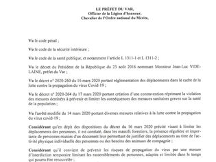 COVID-19 : INTERDICTION TEMPORAIRE D'ACCES A CERTAINS ESPACES NATURELS ET AUX MASSIFS FORESTIERS