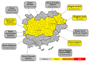 PLACEMENT DU DEPARTEMENT DU VAR EN SITUATION D'ALERTE SECHERESSE