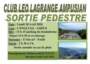 CLUB LEO LAGRANGE AMPUSIAN - SORTIE PEDESTRE