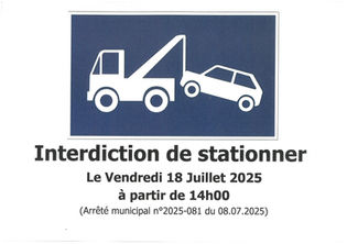 INTERDICTION DE STATIONNER - PARKING DU BOULODROME