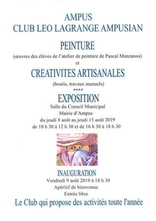 EXPOSITION DE PEINTURE
