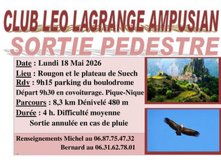 CLUB LEO LAGRANGE AMPUSIAN - SORTIE PEDESTRE