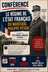 CONFERENCE - LE REGIME DE L'ÉTAT FRANÇAIS DU MARECHAL PHILIPPE PETAIN