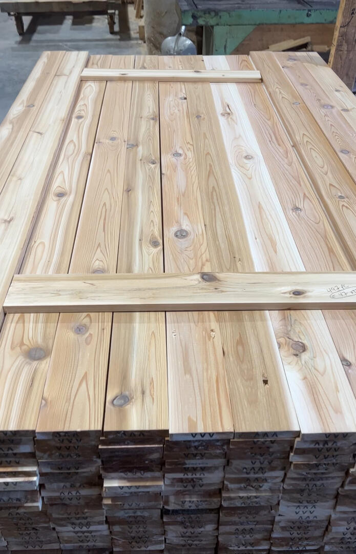 1x4 Cedar Fencing — product view 1