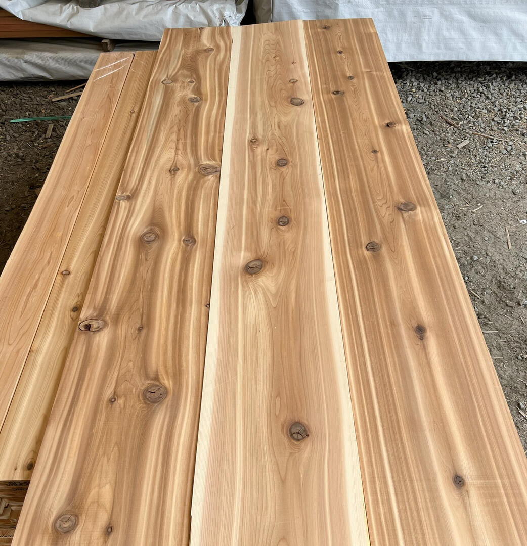2x12 Western Red Cedar- Tight Knot Grade — product view 1