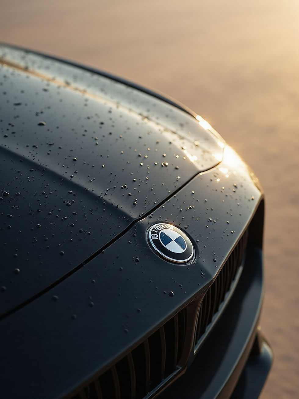 Close-up of restored headlights showcasing auto detailing expertise